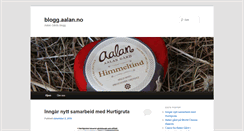 Desktop Screenshot of blogg.aalan.no